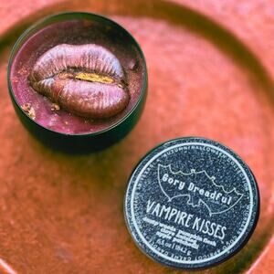 Vampire Kisses Wickless Candle: Damp Woods Pumpkin Flesh Apple Patchouli Scent